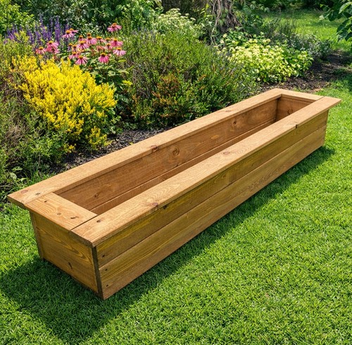 Large garden wooden planter - large,