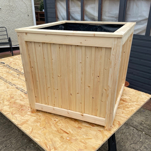 Large handmade square wooden - square,