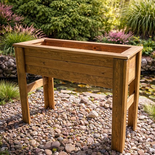 High raised planters - high, legs