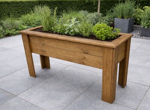 Raised garden planter legs - raised, on