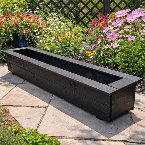 Garden wooden planter patio - wooden,
