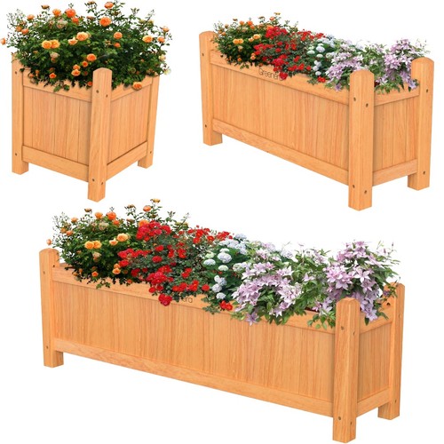 Wooden garden planters flower - planters,