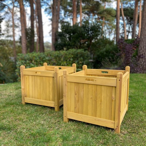 Square wooden garden - square,