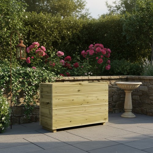 Large wooden garden planter - large,