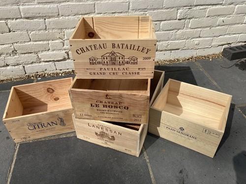 Wooden wine box crate 6 - wooden,