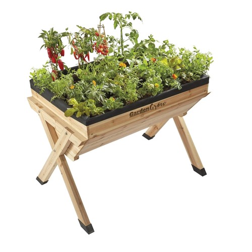 Raised wooden vegetable - wooden,