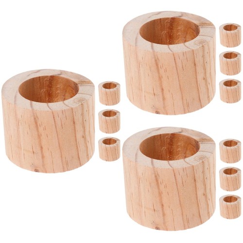 12pcs wooden succulents - 12pcs,