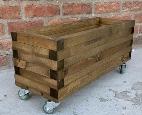 Planter wheels wooden - wheels,