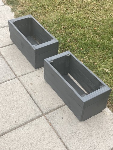 Wooden garden planter box - x,